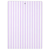 Lila strepen met paars en wit snoep klembord (Achterkant)