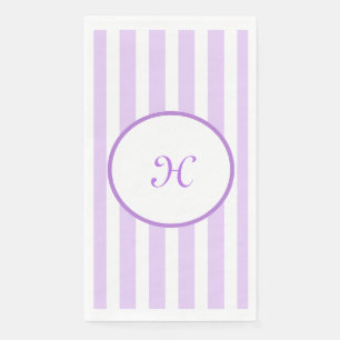 Lila strepen Papieren servet