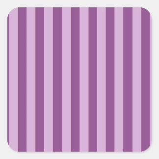 Lila Stripes Vierkante Sticker