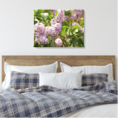 Lila Struik Beauful Paarse Spring Flowers Canvas Afdruk (Insitu (Slaapkamer))