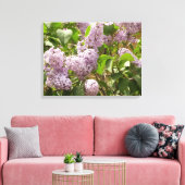 Lila Struik Beauful Paarse Spring Flowers Canvas Afdruk (Insitu (Woonkamer))
