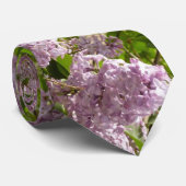 Lila Struik Beauful Paarse Spring Flowers Stropdas (Opgerold)