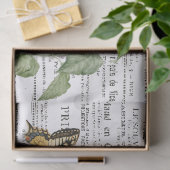 Lila Swallowtail Butterfly Franse krantenadvertent Tissuepapier (Geschenk)