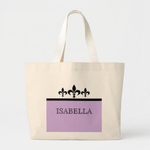Lila Swanky Fleur De Lis Bag Grote Tote Bag