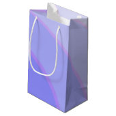 Lila Swirls Gift Bag Klein Cadeauzakje (Achterkant Gekanteld)