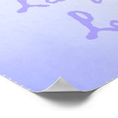 Lila Tulip Live, Laugh, Love Poster (Hoek)