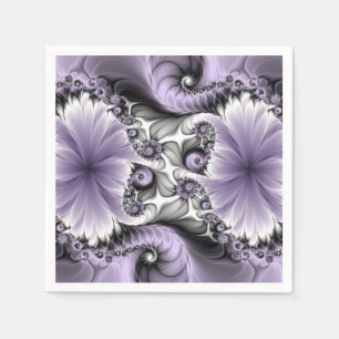 Lila Verlichtingsvlakte Abstract Floral Fractal Ar Servet