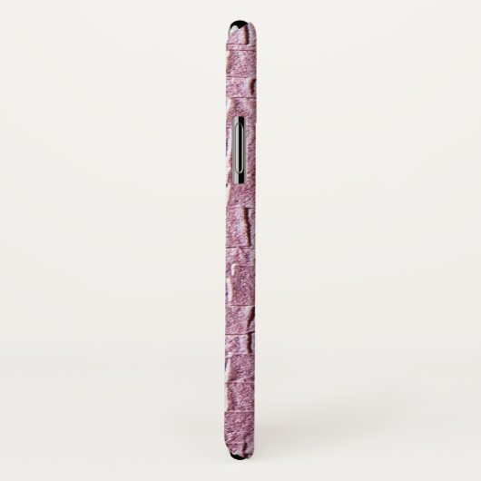 Lila vierkantstextuur Afdruk iPhone X Hoesje (Achterkant / rechts)