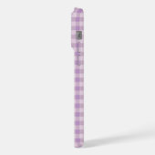 Lila Violet Gingham Monogramme Professeur Maman Pe (Côté gauche)