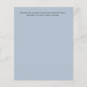 Lila vlinder met de laagste begroting flyer (Achterkant)