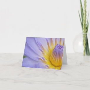 Lila Waterlily Notecard Kaart