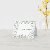 Lila Waterverf Floral bedankje Kaart (Gele Bloem)