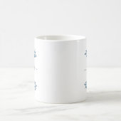 Lila Waterverf Floral Monogram Koffiemok (Center)