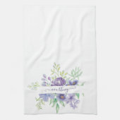 Lila waterverf op maat theedoek (Verticaal)