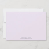 LILA WAVES | GEBOORTEAANKONDIGING AANKONDIGING (Achterkant)