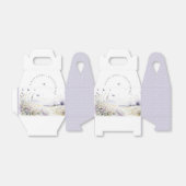 Lila Wildflower Vlinder Veldlandschap Bruiloft Bedankdoosjes (Uitgevouwen)