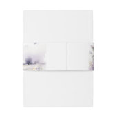 Lila Wildflower Vlinder Veldlandschap Bruiloft Uitnodigingen Wikkel (Achterkant Voorbeeld)