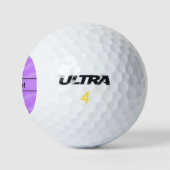 Lila zand golfballen (Logo)