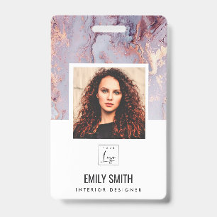 LILAAGATEMERK BADGE FOTOBARCODES NAAM