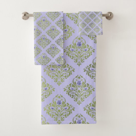 LILAC 2 SAGE LUXURY HAMPTON TOWEL SET (En situation)