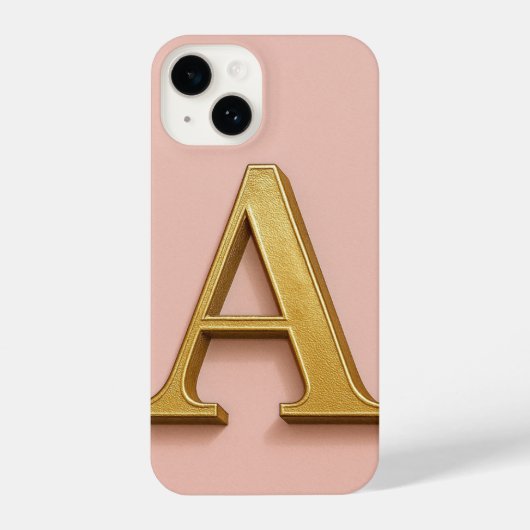 “Lilac ‘A’ Phone Case – Trendy iPhone Hoesje (Achterkant)