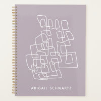 Lilac Abstrait Line Art Personnalisé