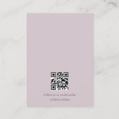 Lilac Agate Gemstone Jewelry Display Card Visitekaartje (Achterkant)