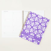 Lilac and White Modern Geometric Floral Pattern (Devant avec enveloppe)