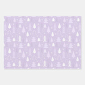 Lilac arbres de Noël feuilles de papier d'emballag (Devant)