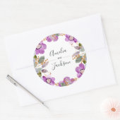 Lilac Blooms | Stickers ronds Mariages botaniques (Enveloppe)
