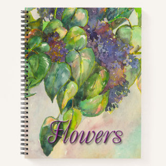 lilac blossoms Spiral Notebook Notitieboek