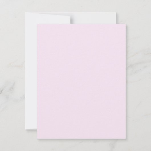 Lilac Bow Crest Baptême Invitation (Dos)