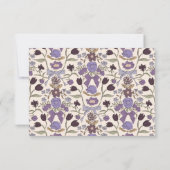 Lilac Bow Floral Wedal RSVP Meal Choice (Dos)