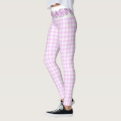 Lilac Check Leggings (Gauche)