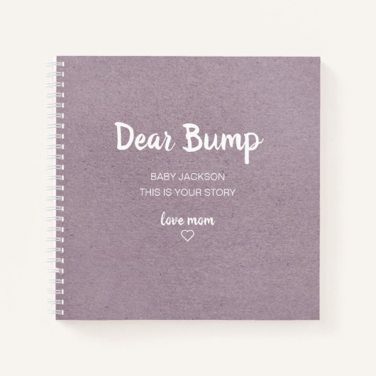 Lilac Cher Bump Keepsaké Journal de grossesse (Devant)