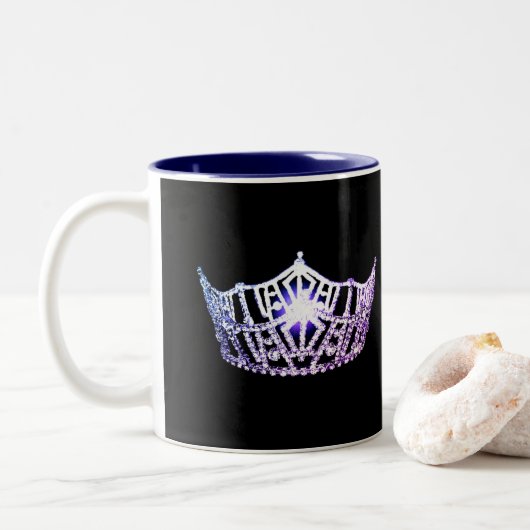 Lilac Crown Mug style Miss America (Avec donut)
