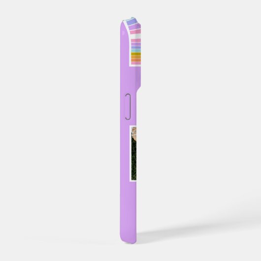 Lilac Cute Modern 3 Photo Layout Custom (Côté droit)