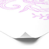 lilac design First Holy Communion welcome sign   Perfect Poster (Hoek)