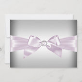Lilac Diamond Bow & Tiara Quinceanera Invitation (Dos)