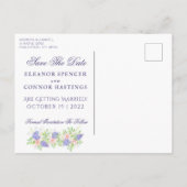 Lilac et Peony Sophisticated Faire-part de mariage (Dos)