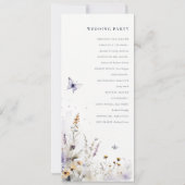 Lilac Fleur sauvage Butterfly Garden Programme (Dos)