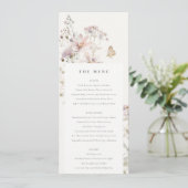 Lilac Fleur sauvage Fern Mariage Botanique Carte M (Debout devant)