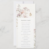 Lilac Fleur sauvage Fern Programme de mariage bota (Dos)