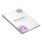 Lilac Fleurs Carnet d'étude biblique personnalisée (Côté Droit)