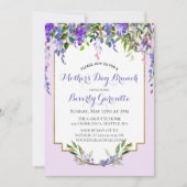 Lilac Floral Fête des Mères Brunch Invitation (Devant)