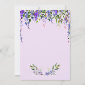 Lilac Floral Fête des Mères Brunch Invitation (Dos)