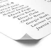 Lilac Flower, Yellow Flower, Wedding Seating Chart Poster (Hoek)