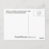 Lilac Flowers dans une fenêtre Carte postale Art (Dos)