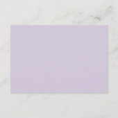 Lilac Flowers Flat Place Card (Achterkant)