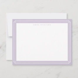 Lilac Frame Note Card Kaart